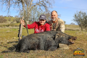 Ezra's 2020 Wild Boar taken on a hunt with his Dad
